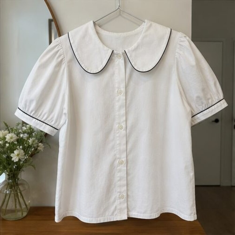 Sand Lace Trim Top